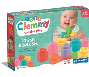 Clementoni Soft Clemmy Sada / 10 mäkkých kociek / od 6 mesiacov