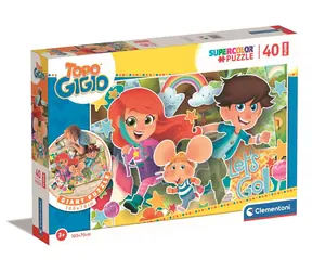 Clementoni Obrie podlahové PUZZLE Myšiak Gigio / 40 dielikov / od 3 rokov