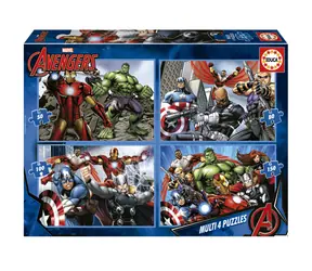 Educa Puzzle Avengers 4v1 / (50 & 80 & 100 & 150 dielikov) / od 5 rokov