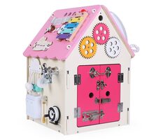2Kids Toys Activity board Domček ružový / od 3 rokov