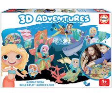 Educa 3D puzzle Kráľovstvo morských víl / 63 dielikov / od 4 rokov