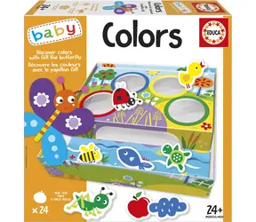 Educa Baby Triedenie farieb s motýľom Gillom / 4x6 dielikov / od 2 rokov