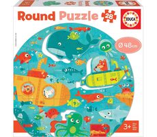 Educa Okrúhle puzzle Hlbiny mora / 28 dielikov / od 3 rokov