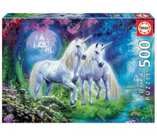 Educa Puzzle Jednorožce v lese /500 dielikov/ od 10 rokov