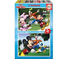 Educa Puzzle Mickey a priatelia / 2x48 dielikov / od 3 rokov