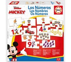Educa Puzzle Mickey a priatelia: Počítanie / 10x4 dielikov / od 3 rokov