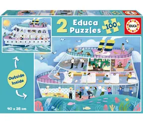 Educa Puzzle Outside Inside Výletná loď
