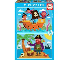 Educa Puzzle Piráti / 2x20 dielikov / od 3 rokov