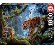 Educa Puzzle Tigre na strome / 1000 dielikov / od 14 rokov