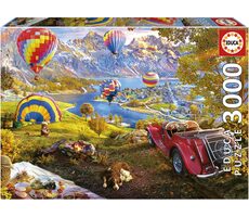 Educa Puzzle Údolie teplovzdušných balónov / 3000 dielikov / od 14 rokov