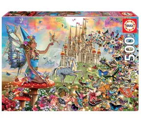 Educa Puzzle Víla a motýle / 500 dielikov / od 10 rokov
