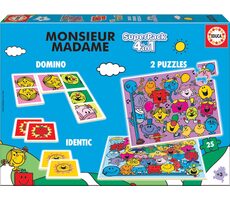 Educa Súbor hier Monsieur Madame 4v1 / od 3 rokov