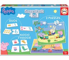 Educa Súbor hier Prasiatko Peppa 4v1 / od 3 rokov