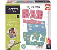 Educa Vzdelávacia puzzle a hra Learning is Fun: Moja prvá matematika / 64 dielikov / od 4 rokov
