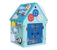 2Kids Toys Activity board Domček modrý / od 3 rokov