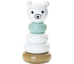 Vilac Drevená nasadzovacia veža Smutný medvedík / od 12 mesiacov