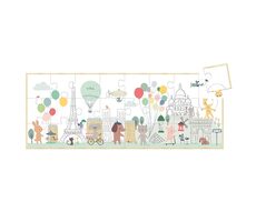 Vilac Panoramatické drevené puzzle Paríž - Sarah Betz / od 2 rokov