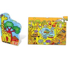 Vilac Drevené puzzle Savana / od 4 rokov