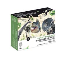 Vilac Sada 3 puzzle dinosaurov / od 5 rokov