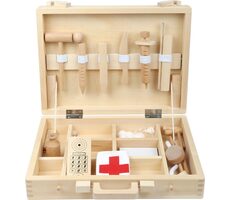 Small Foot Detský drevený doktorandský kufrík / od 3 rokov