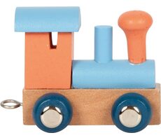 Small Foot Polárna písmenková lokomotíva oranžová / od 2 rokov