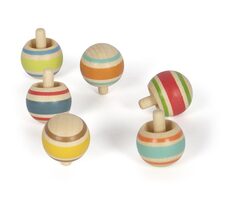 Small Foot Drevená káča s prúžkami 1 ks / od 3 rokov