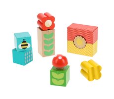 Petit Collage Drevené kocky záhrada