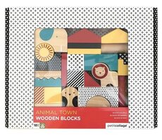 Petit Collage Drevené kocky zvieratká
