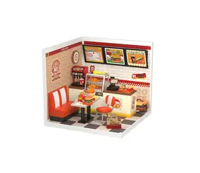Robotime Miniatúra domčeka Reštaurácia Mňam, mňam burger