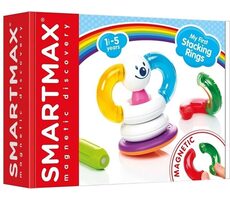 SMARTMAX Magnetická stavebnica Moje prvé nasúvacie krúžky 12 dielikov