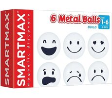 SMARTMAX Magnetická stavebnica Metal Balls Build 6 dielikov