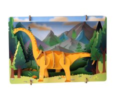 EscapeWelt 3D drevené puzzle Brontosaurus / Obtiažnosť: ľahká / od 8 rokov
