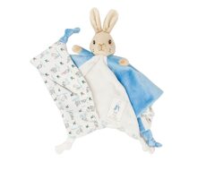 Rainbow Plyšový muchláčik králiček Flopsy modrý / 0+