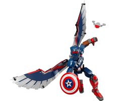 LEGO® MARVEL 76296 Zostaviteľná figúrka: Nový Kapitán Amerika / Počet dielikov: 240 / od 8 rokov