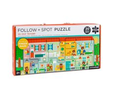 Petit Collage Bludisko a puzzle Náš domov / 10 dielikov / od 2 rokov