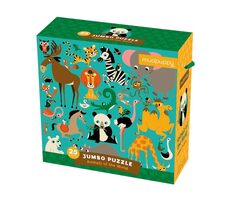 Mudpuppy Jumbo puzzle: Zvieratká z celého sveta / 25 dielikov / od 2 rokov