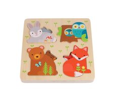 Petit Collage Drevené Reveal Puzzle Si moje bábätko / od 18 mesiacov