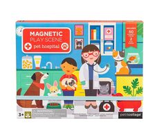 Petit Collage Magnetická tabuľka veterinárna klinika / od 3 rokov