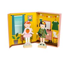 Petit Collage Magnetické puzzle - Najlepšie kamarátky / od 3 rokov
