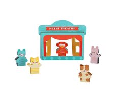Petit Collage Sada prstového bábkového divadla / od 4 rokov