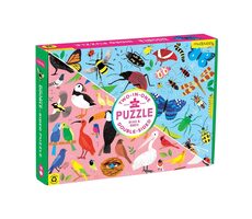 Mudpuppy Obojstranné puzzle Chrobáky a vtáky / 100 dielikov / od 6 rokov