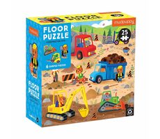 Mudpuppy Podlahové puzzle auta na stavbe / 25 dielikov / od 2 rokov