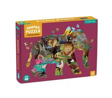 Mudpuppy Puzzle Africké safari v tvare slona / 300 dielikov / od 7 rokov