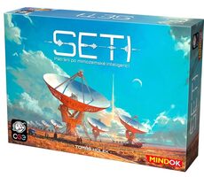 Mindok SETI: Pátranie po mimozemskej inteligencii / dĺžka hry: 160 minút / počet hráčov: 1-4 / od 14 rokov