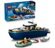LEGO® City 60456 Naháňačka v policajnej lodi / Počet dielikov: 264 / od 6 rokov