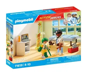 Playmobil® Action Heroes 71619 Pediater s plyšovým medvedíkom / Počet dielikov: 28 / od 4 rokov