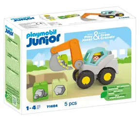 Playmobil® Junior 71684 Lyžicový bager / Počet dielikov: 5 / od 1 roka