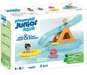 Playmobil® Junior Aqua 71687 Kúpací ostrov so šmykľavkou / Počet dielikov: 8 / od 1 roka