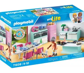 Playmobil® My Life 71608 Kuchyňa s jedálenským kútom / Počet dielikov: 105 / od 4 rokov