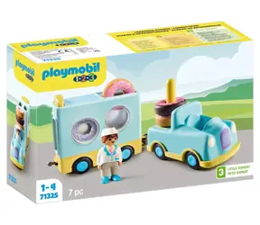 Playmobil® Junior 71702 Bláznivý Donut Truck s funkciou ukladania a triedenia / Počet dielikov: 7 / od 1 roka